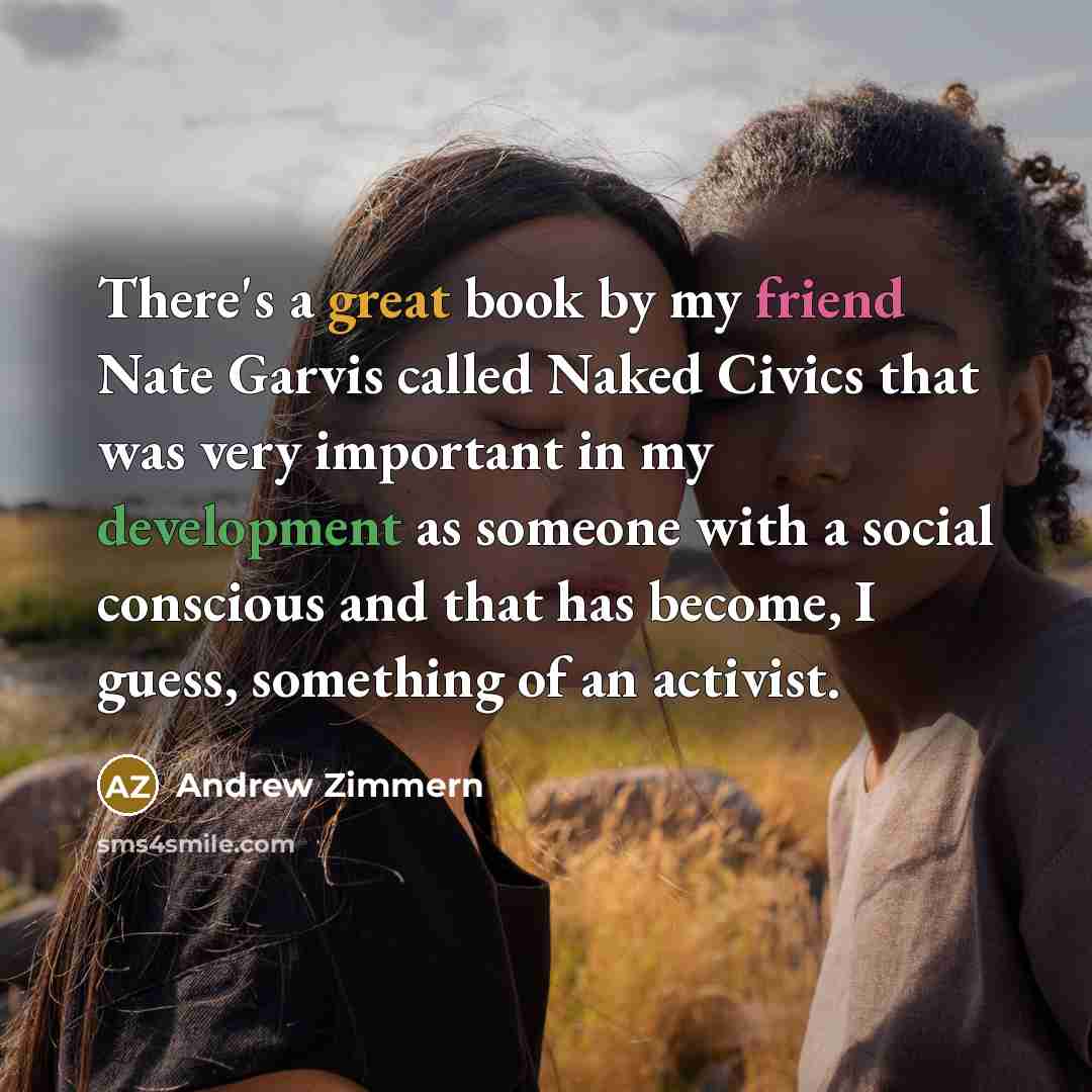 “There's a great book by my friend Nate Garvis called…” quote by Andrew Zimmern