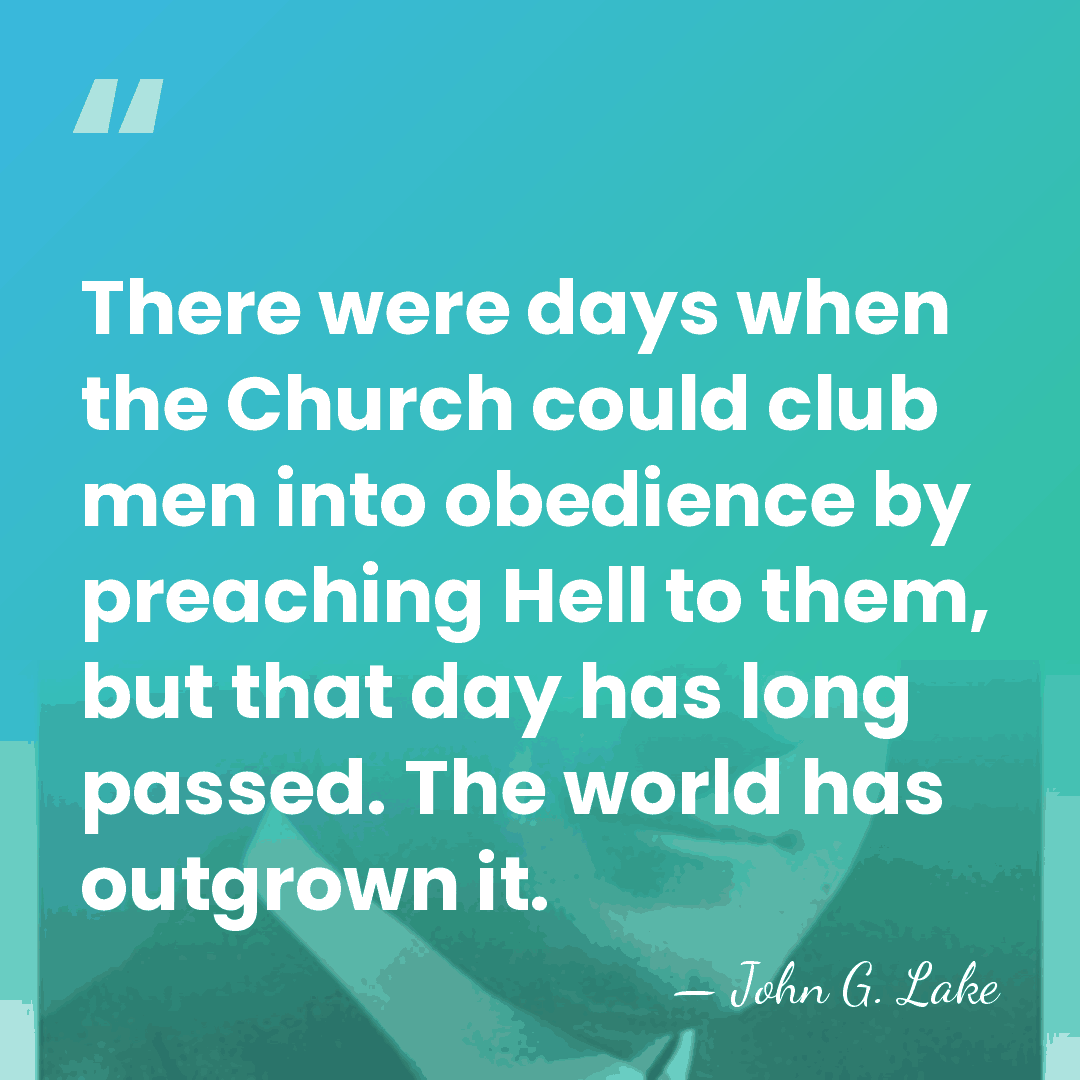 There were days when the Church could club men into obedience by&hellip; - John G. Lake
