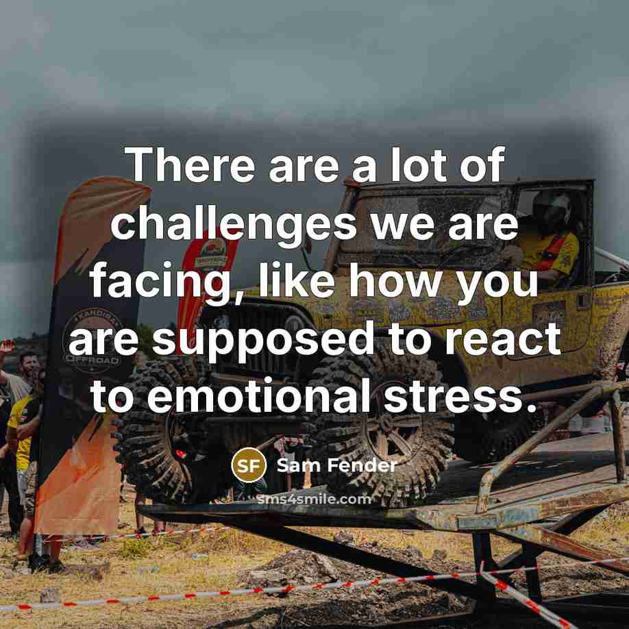 “There are a lot of challenges we are facing, like…” quote by Sam Fender