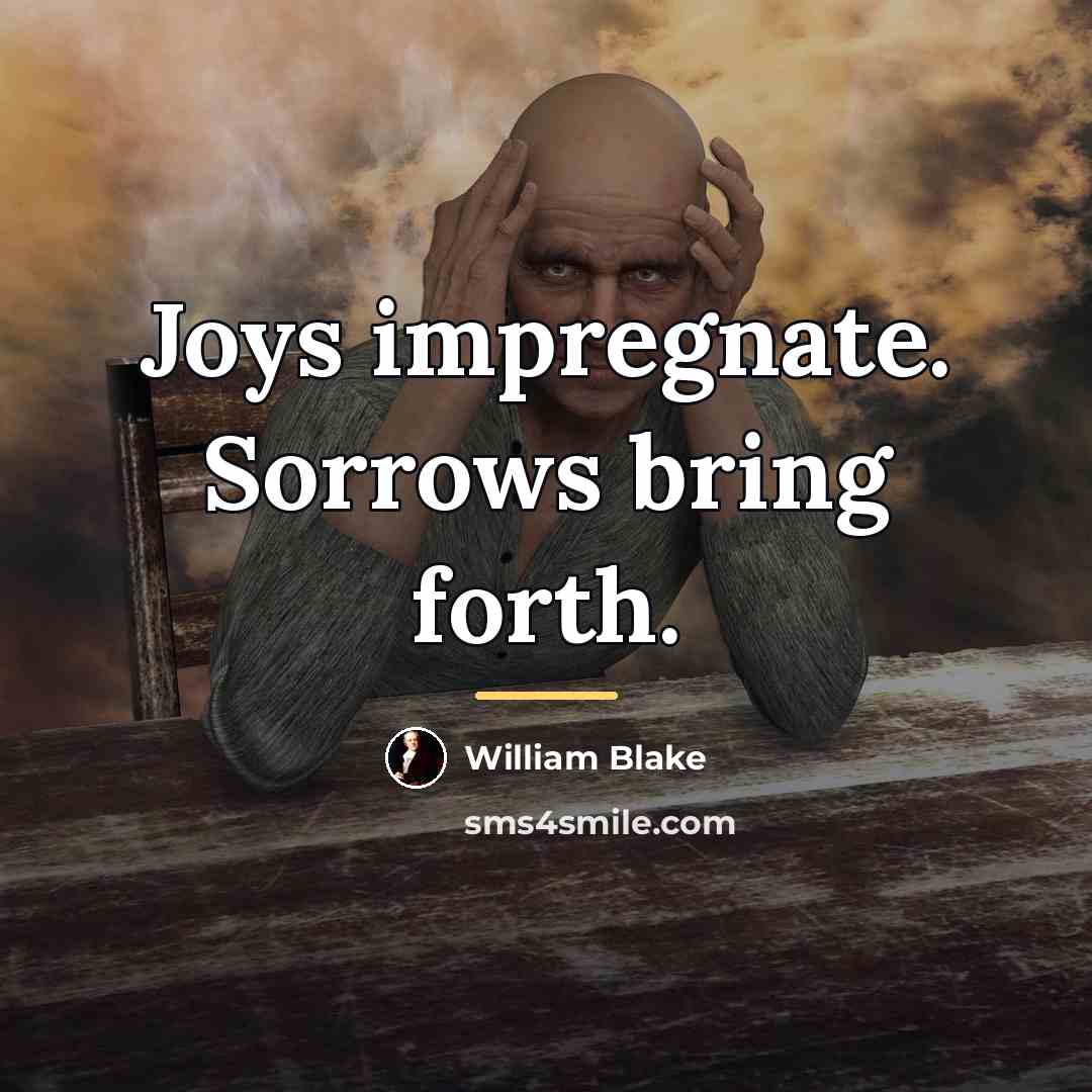 “Joys impregnate. Sorrows bring forth.…” quote by William Blake