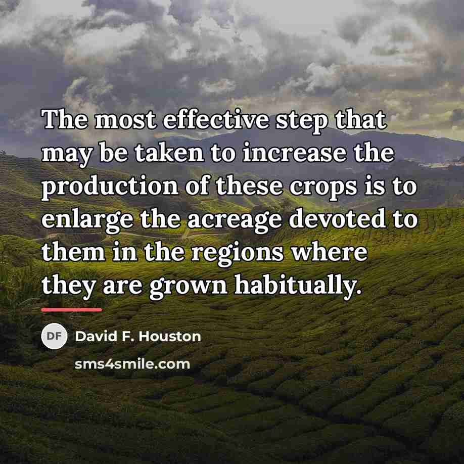“The most effective step that may be taken to increase…” quote by David F. Houston