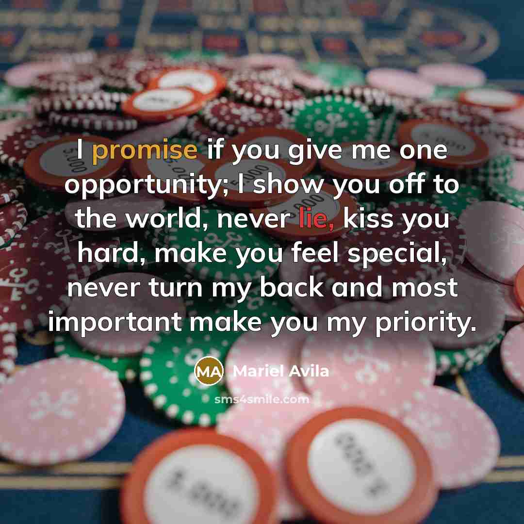 “I promise if you give me one opportunity; I show…” quote by Mariel Avila
