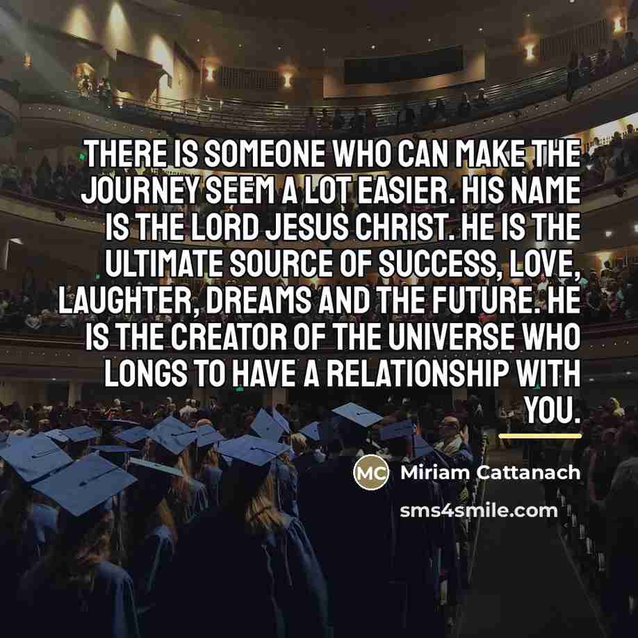 “There is Someone Who can make the journey seem a…” quote by Miriam Cattanach
