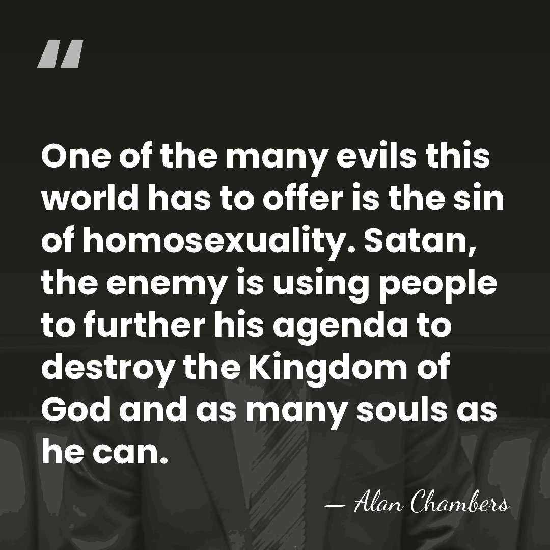 One of the many evils this world has to offer is the&hellip; - Alan Chambers