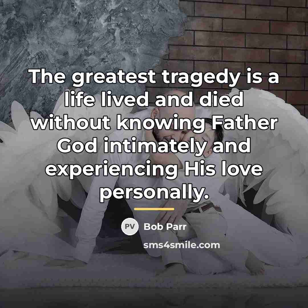 “The greatest tragedy is a life lived and died without…” quote by Bob Parr