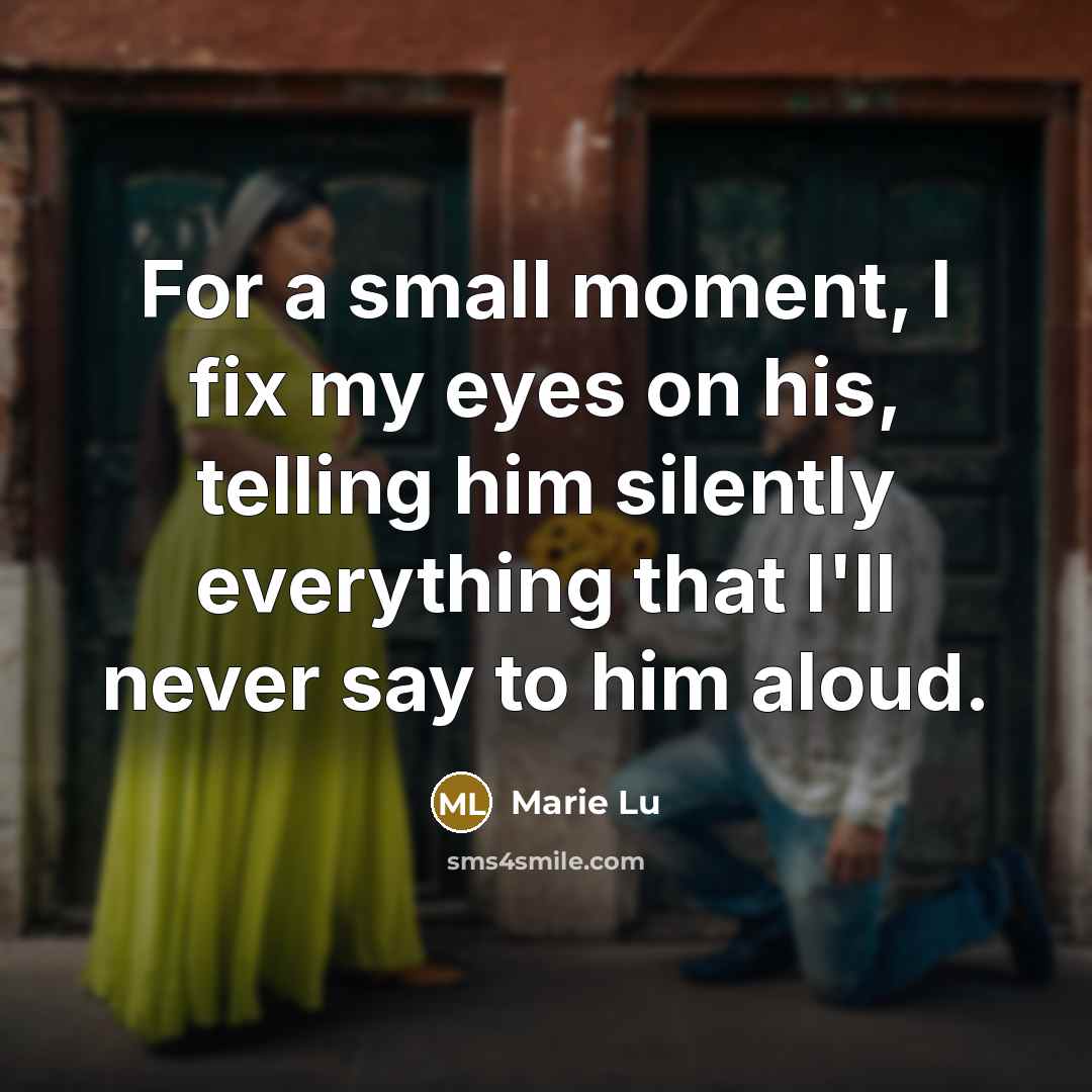 “For a small moment, I fix my eyes on his,…” quote by Marie Lu