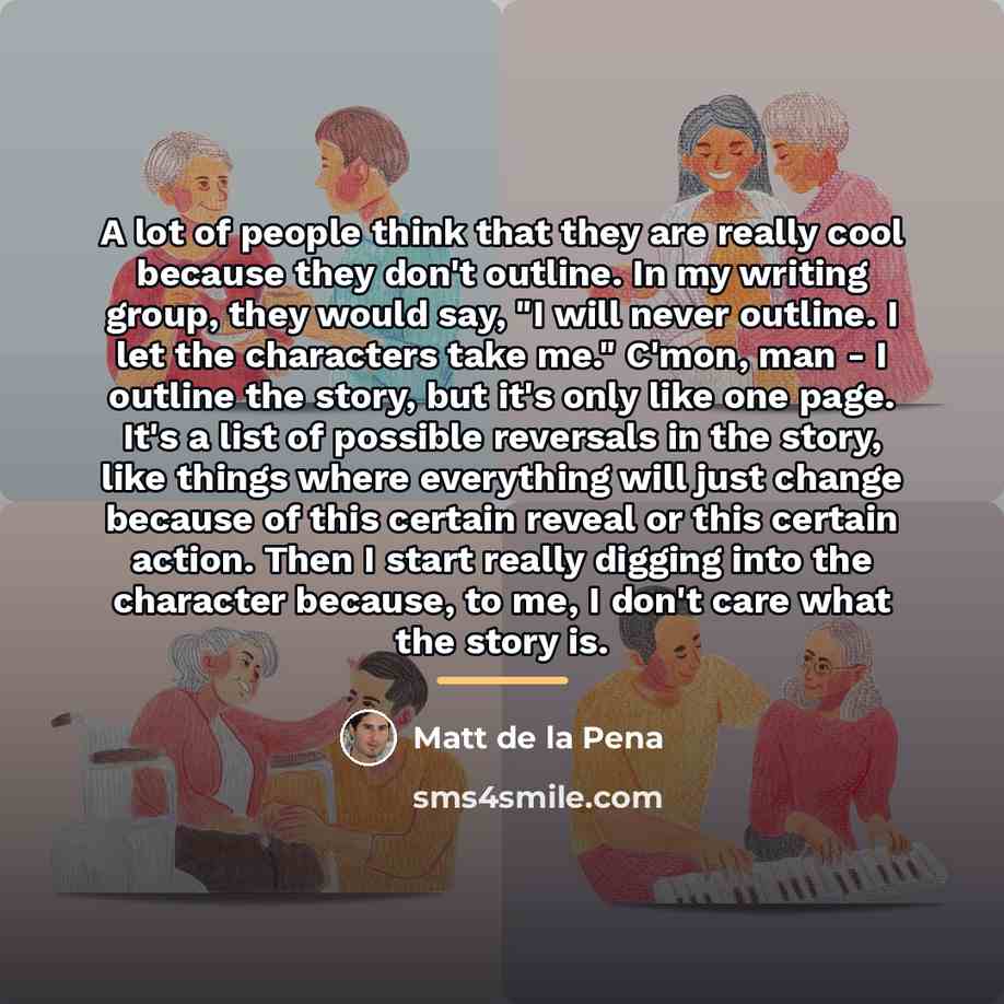 “A lot of people think that they are really cool…” quote by Matt de la Pena