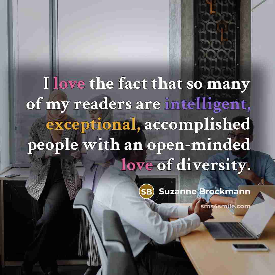 “I love the fact that so many of my readers…” quote by Suzanne Brockmann