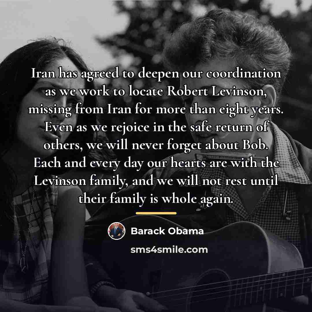 “Iran has agreed to deepen our coordination as we work…” quote by Barack Obama