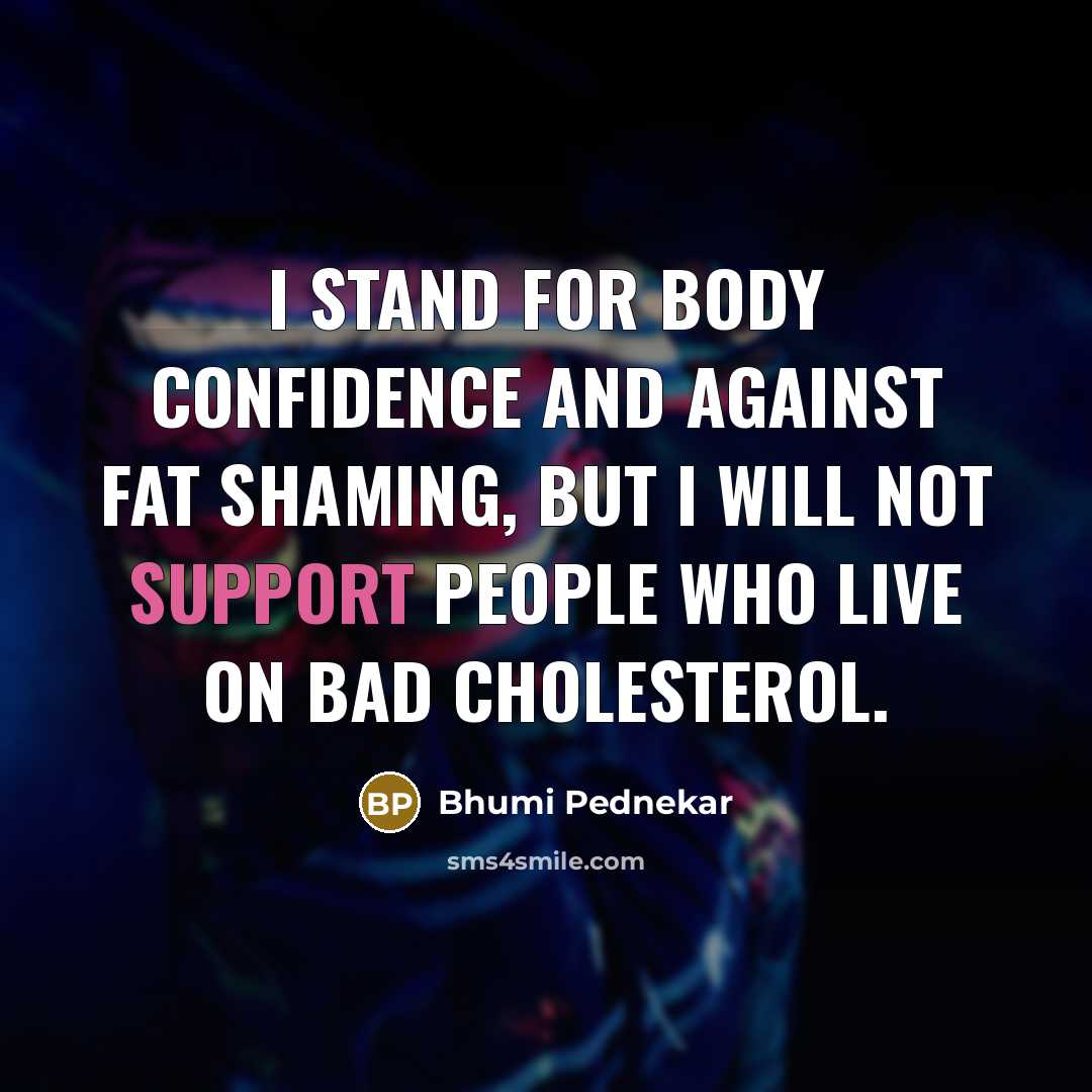 “I stand for body confidence and against fat shaming, but…” quote by Bhumi Pednekar