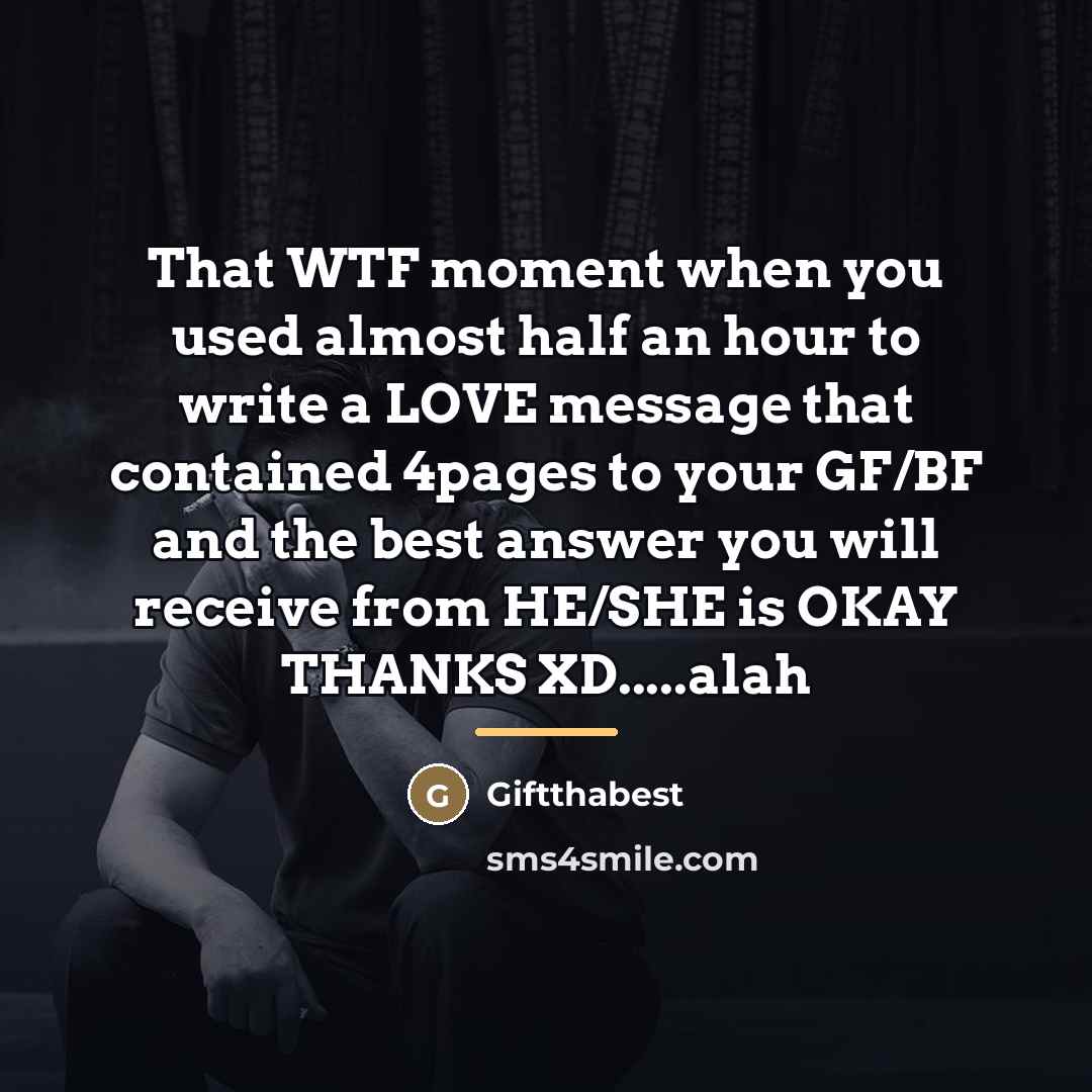 “That WTF moment when you used almost half an hour…” quote by Giftthabest