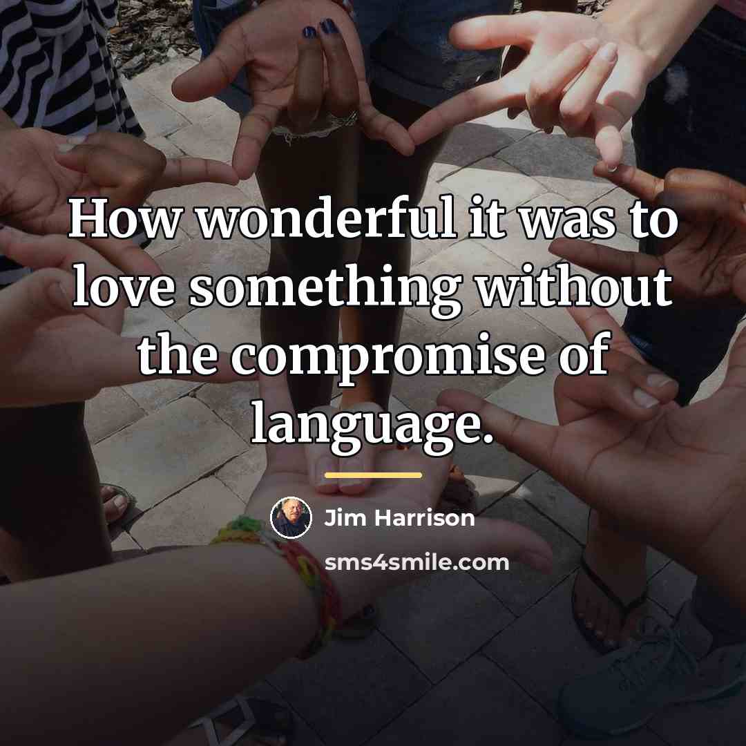 “How wonderful it was to love something without the compromise…” quote by Jim Harrison
