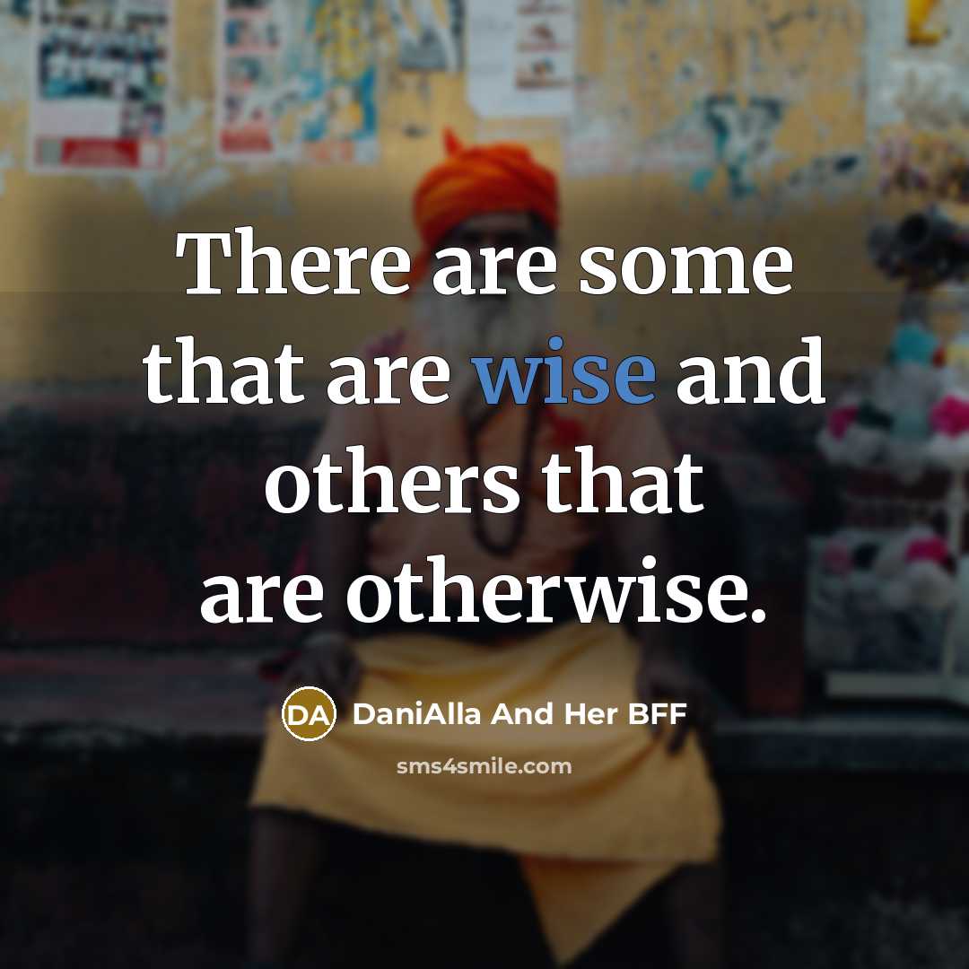 “There are some that are wise and others that are…” quote by DaniAlla And Her BFF