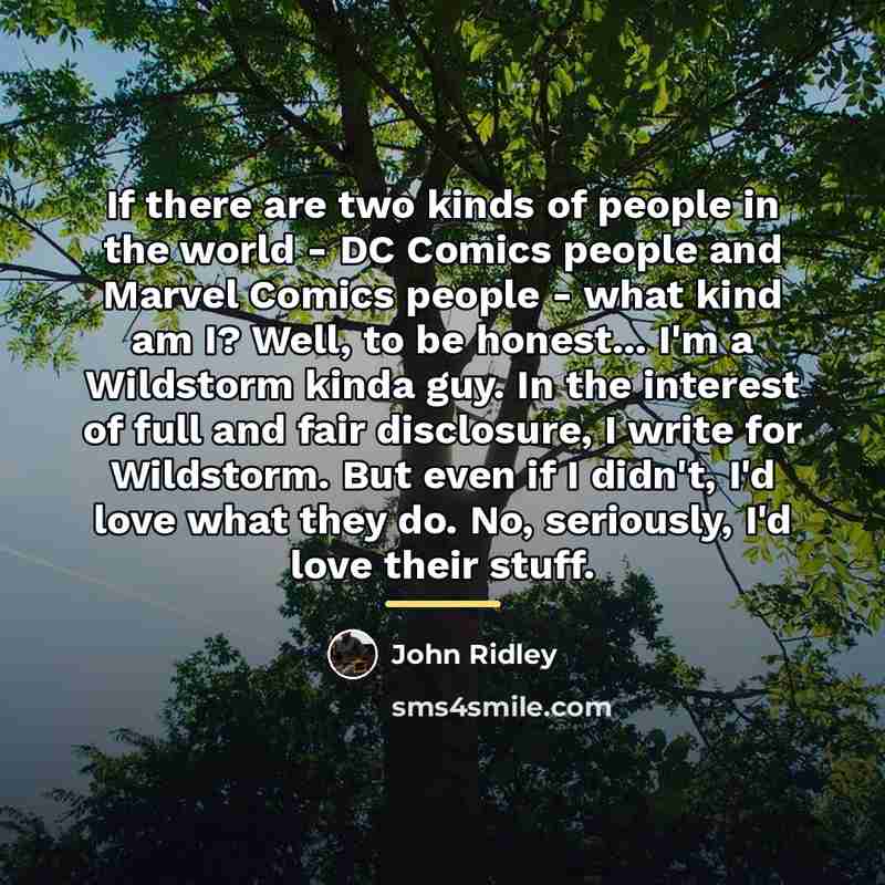 “If there are two kinds of people in the world…” quote by John Ridley