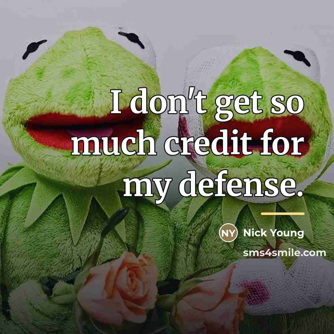 “I don't get so much credit for my defense.…” quote by Nick Young