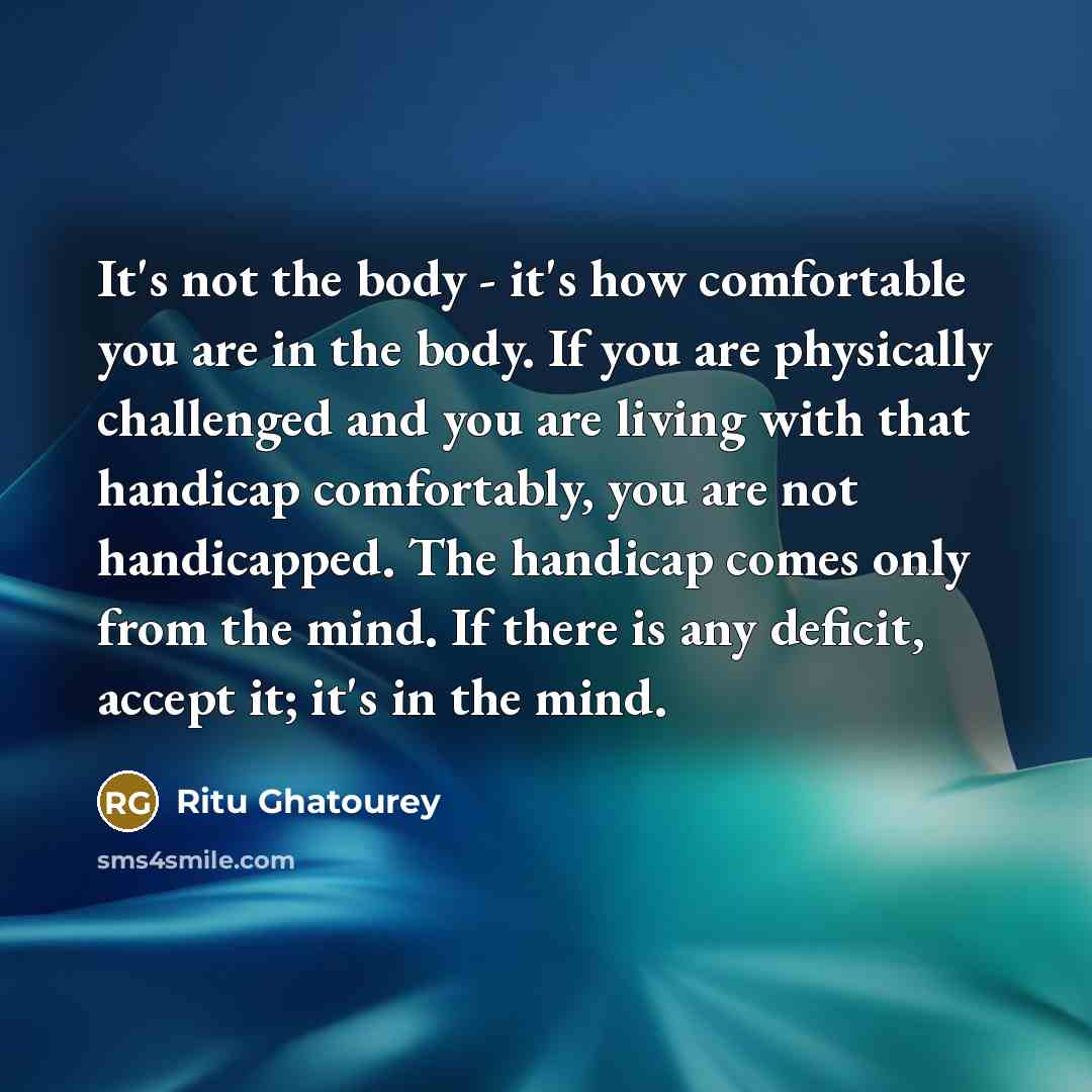 “It's not the body - it's how comfortable you are…” quote by Ritu Ghatourey