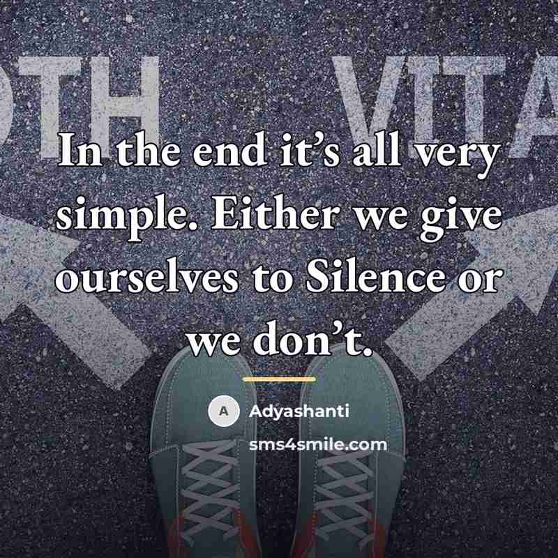“In the end it’s all very simple. Either we give…” quote by Adyashanti