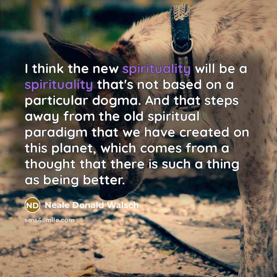 “I think the new spirituality will be a spirituality that's…” quote by Neale Donald Walsch