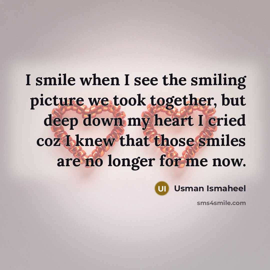 “I smile when I see the smiling picture we took…” quote by Usman Ismaheel