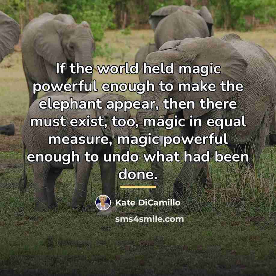 “If the world held magic powerful enough to make the…” quote by Kate DiCamillo
