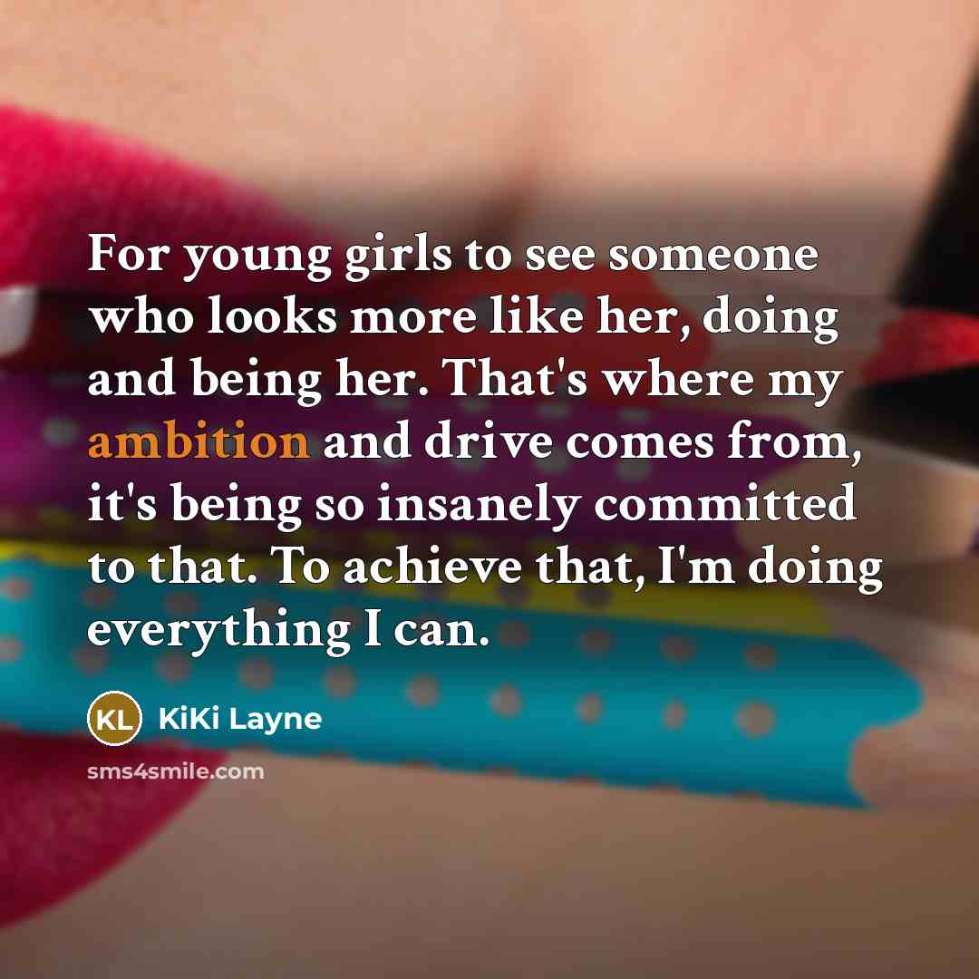“For young girls to see someone who looks more like…” quote by KiKi Layne