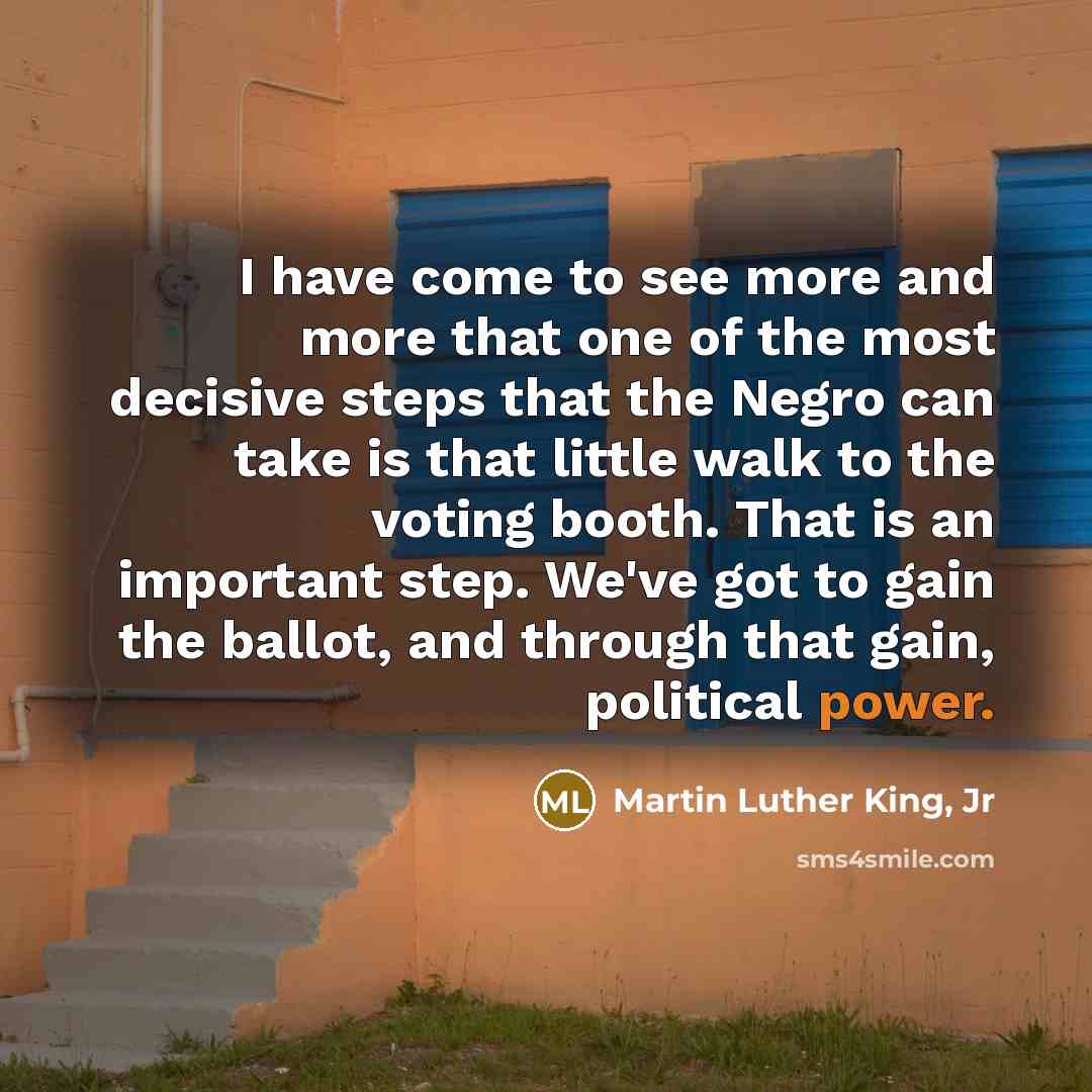 “I have come to see more and more that one…” quote by Martin Luther King, Jr