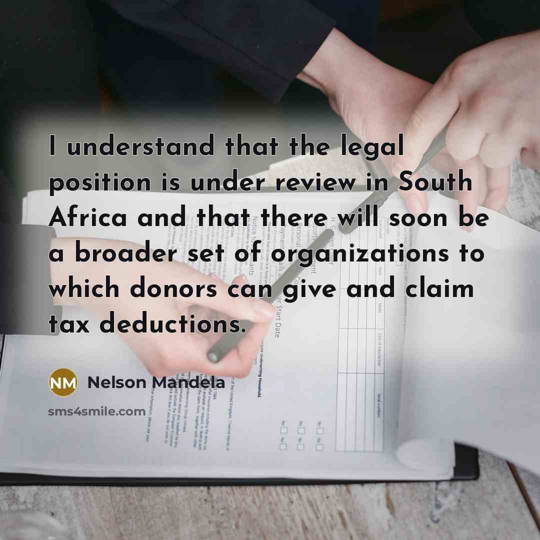 “I understand that the legal position is under review in…” quote by Nelson Mandela