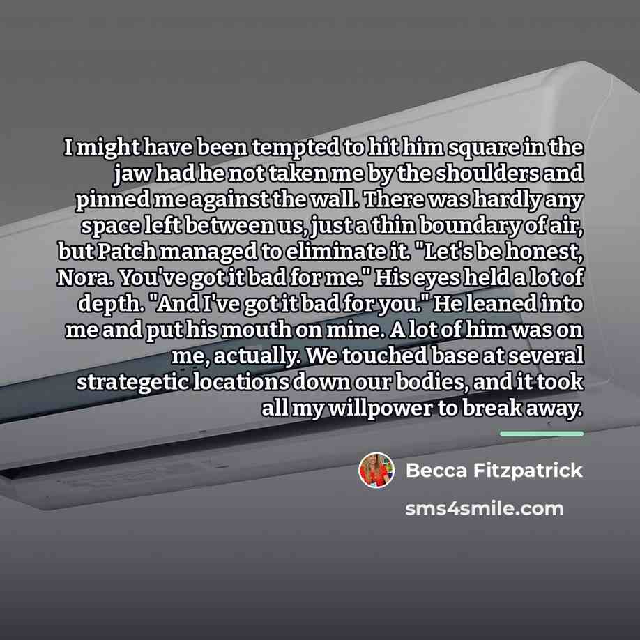 “I might have been tempted to hit him square in…” quote by Becca Fitzpatrick