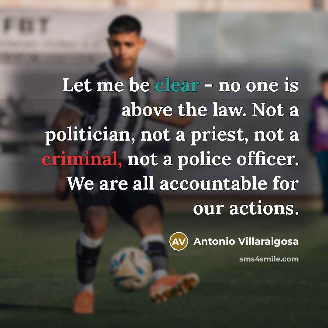 “Let me be clear - no one is above the…” quote by Antonio Villaraigosa