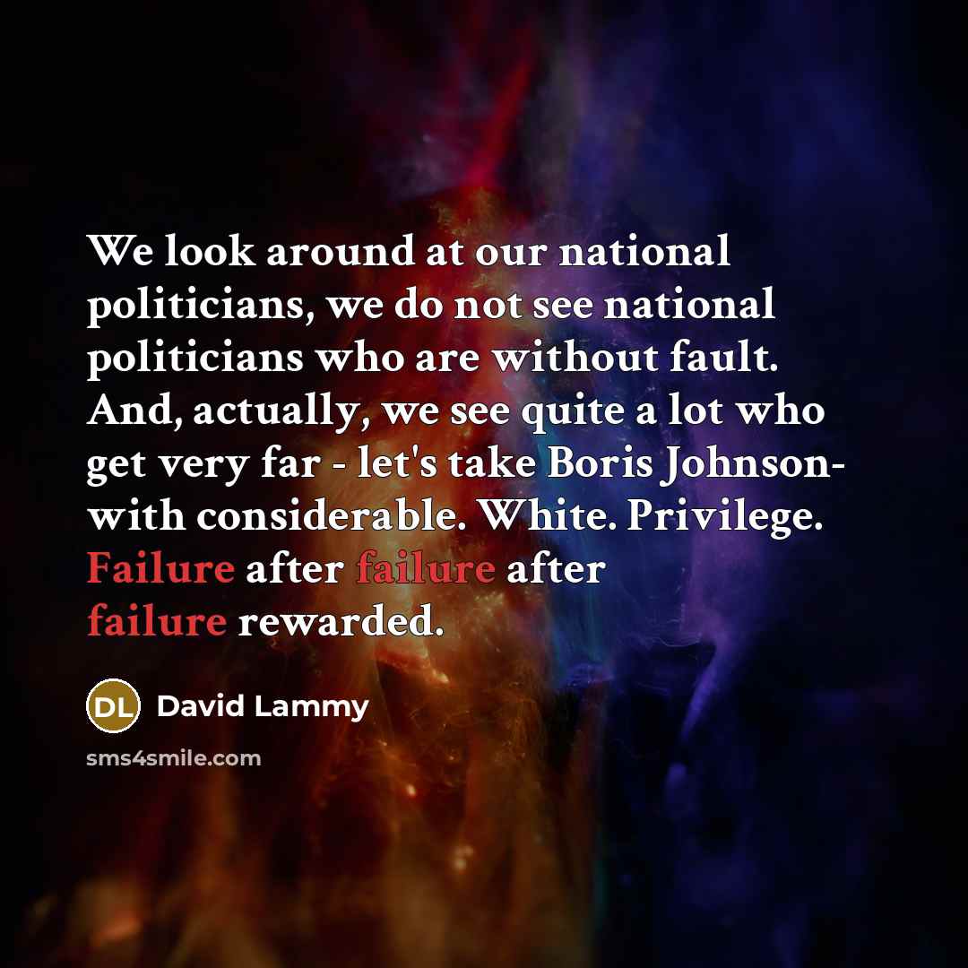 “We look around at our national politicians, we do not…” quote by David Lammy