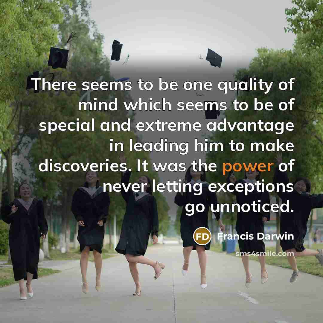 “There seems to be one quality of mind which seems…” quote by Francis Darwin
