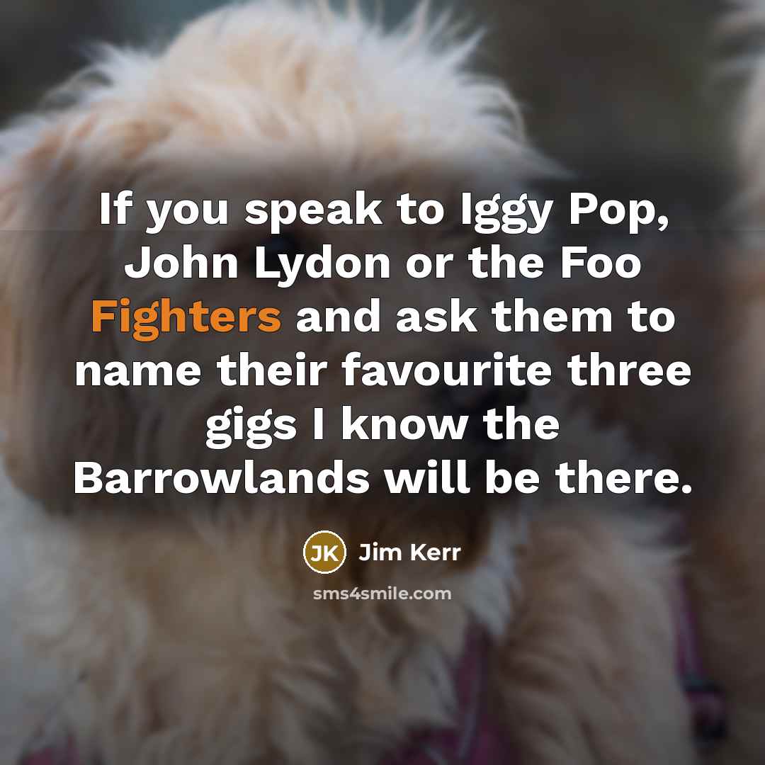 “If you speak to Iggy Pop, John Lydon or the…” quote by Jim Kerr