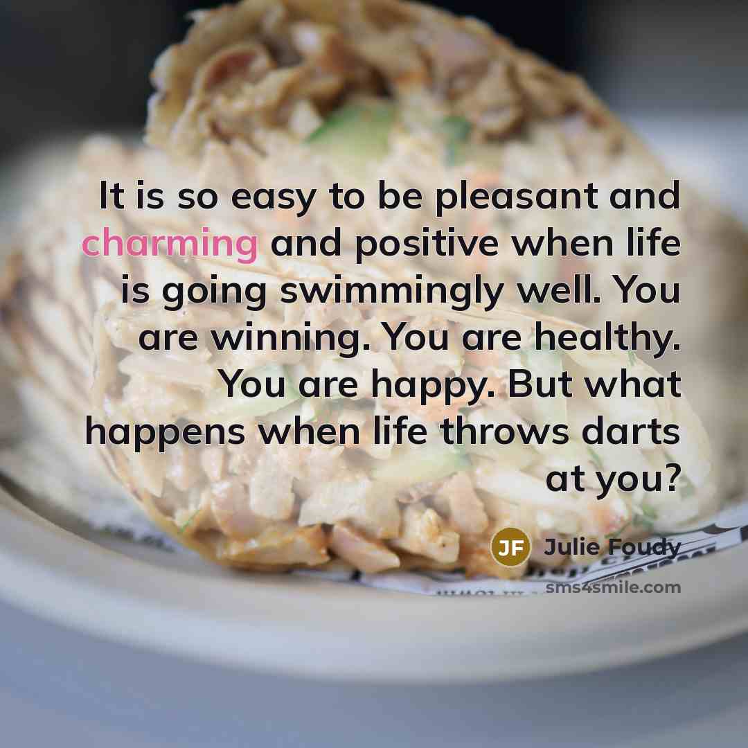 “It is so easy to be pleasant and charming and…” quote by Julie Foudy