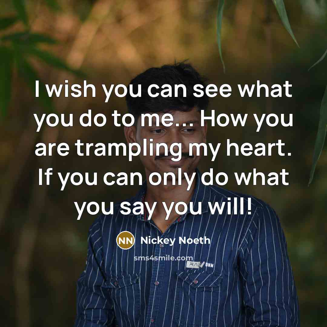 “I wish you can see what you do to me...…” quote by Nickey Noeth