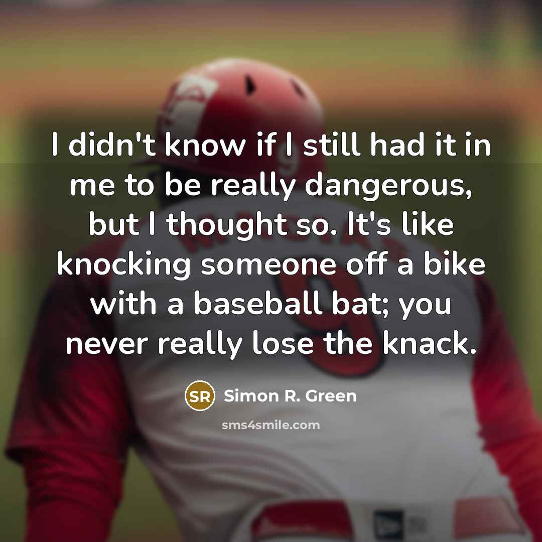 “I didn't know if I still had it in me…” quote by Simon R. Green