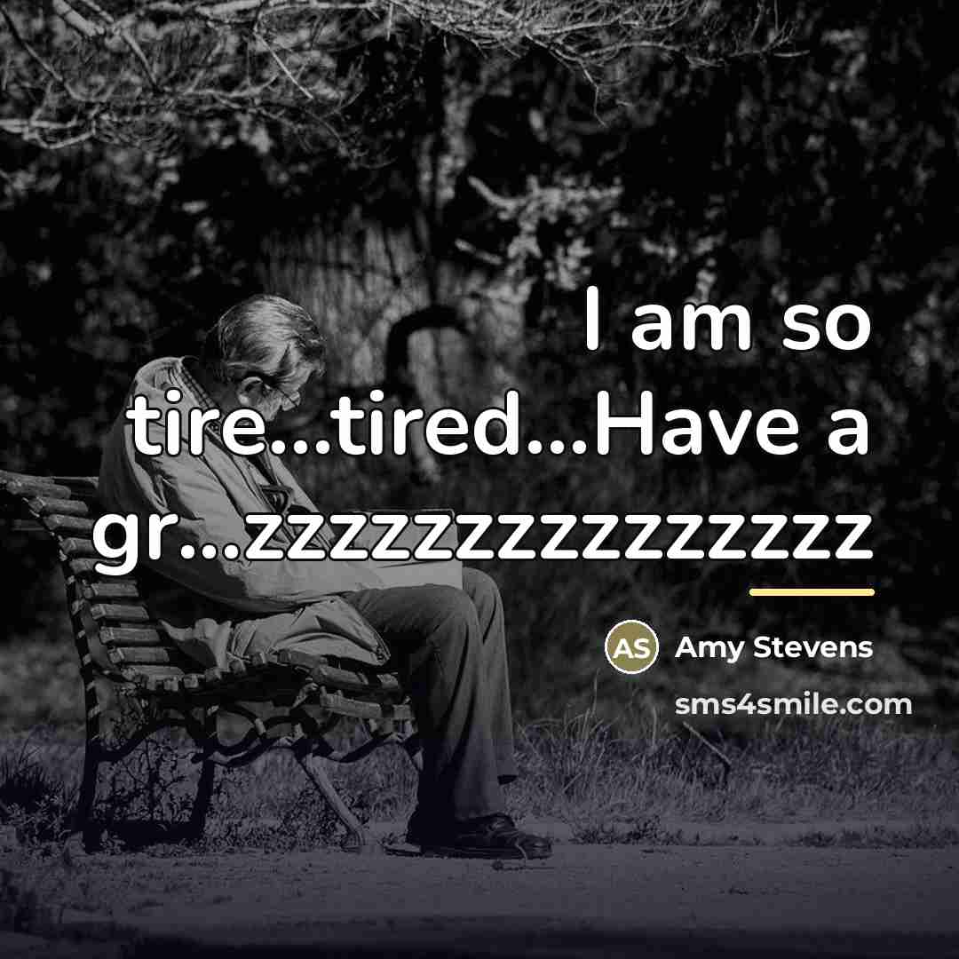 “I am so tire...tired...Have a gr...zzzzzzzzzzzzzzz…” quote by Amy Stevens