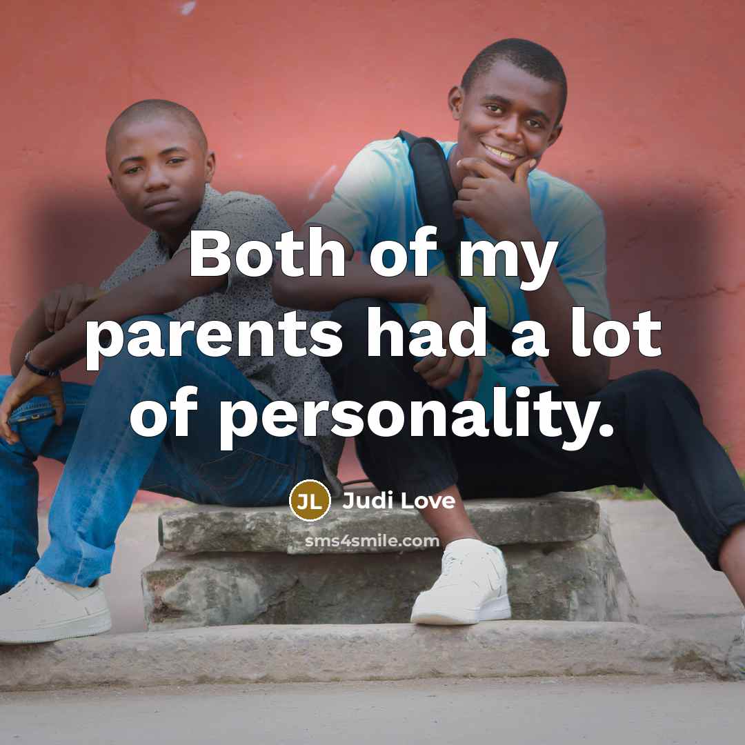 “Both of my parents had a lot of personality.…” quote by Judi Love