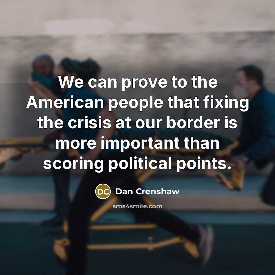 “We can prove to the American people that fixing the…” quote by Dan Crenshaw