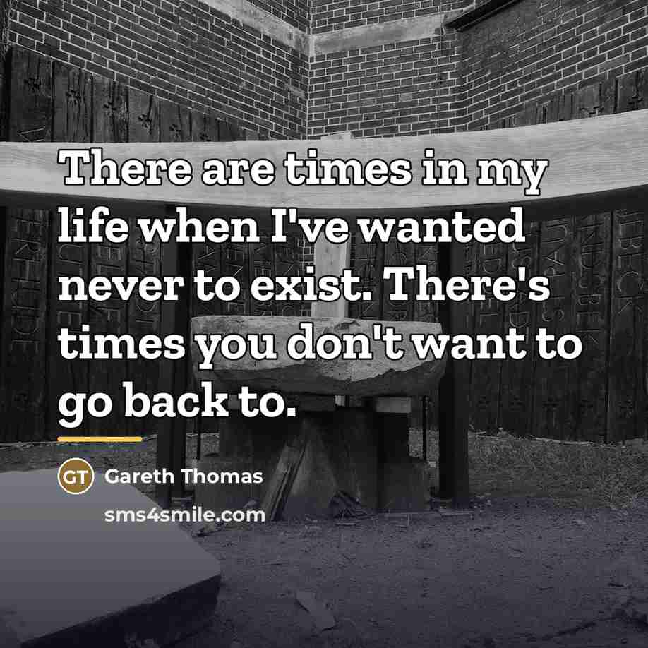 “There are times in my life when I've wanted never…” quote by Gareth Thomas