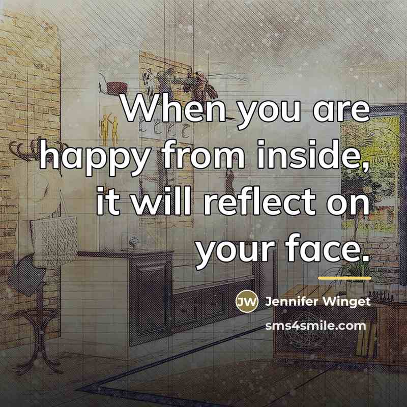 “When you are happy from inside, it will reflect on…” quote by Jennifer Winget