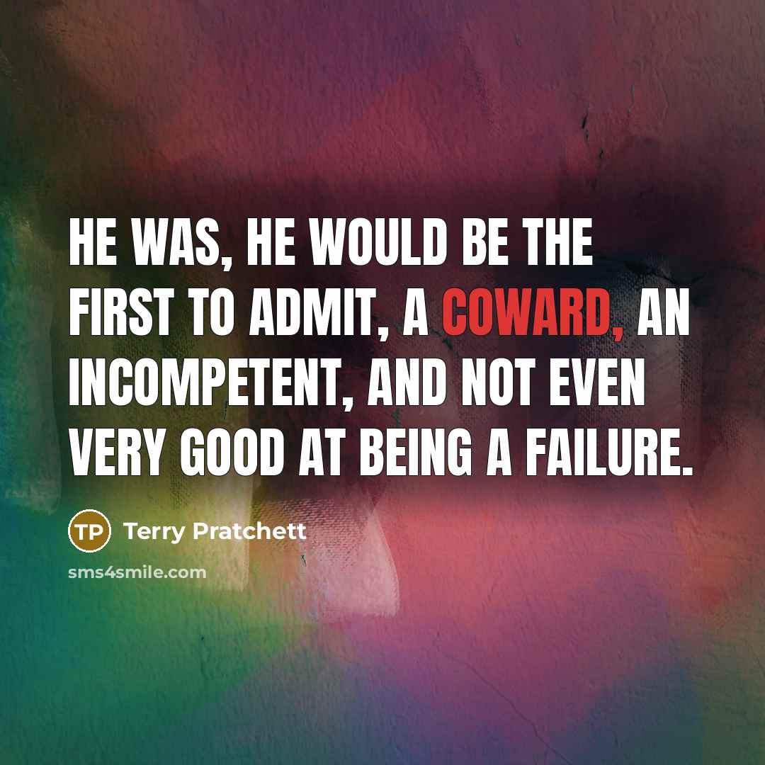 “He was, he would be the first to admit, a…” quote by Terry Pratchett