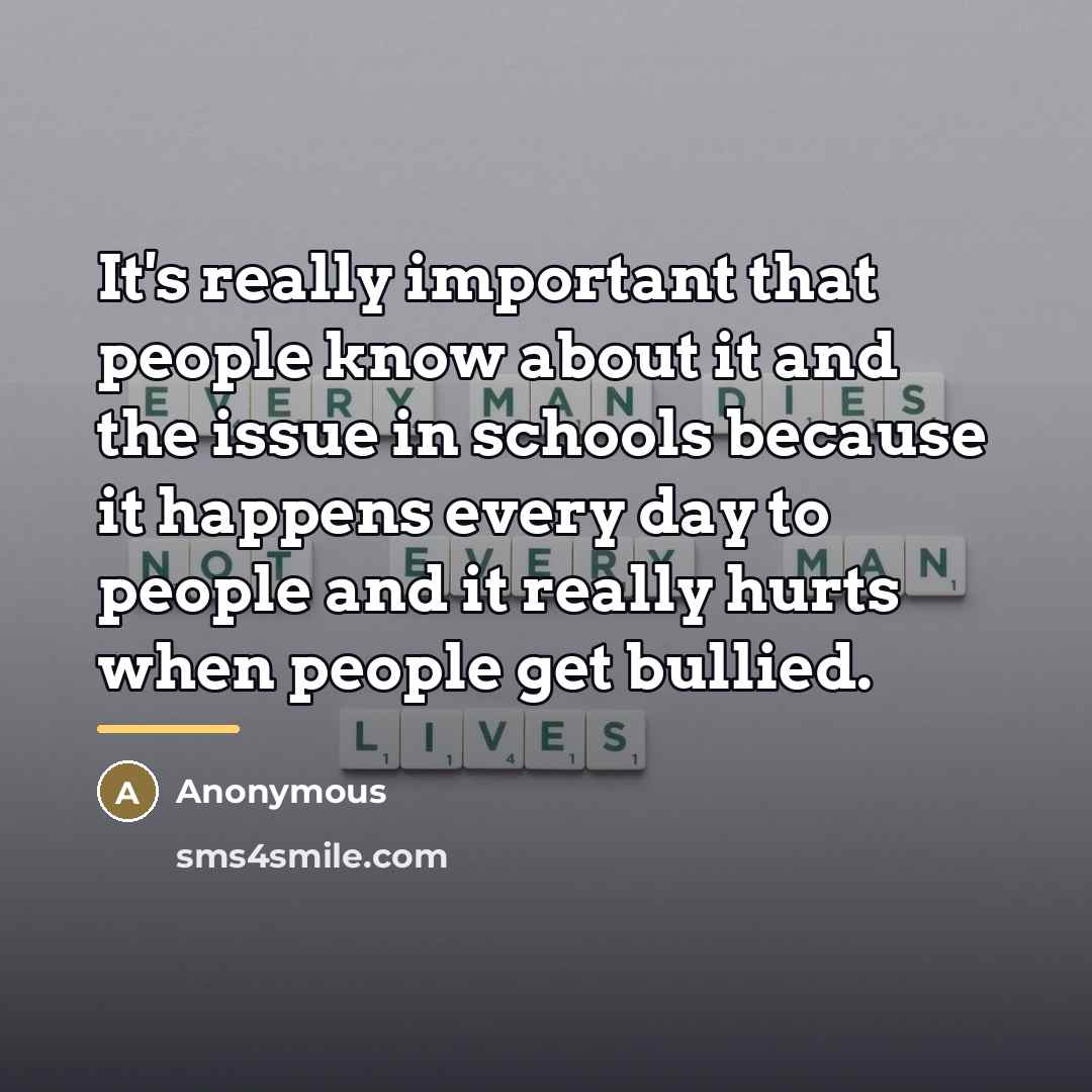 “It's really important that people know about it and the…” quote by Anonymous