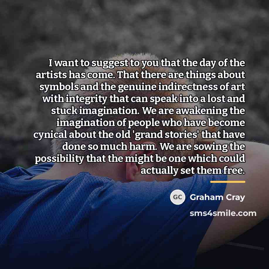 “I want to suggest to you that the day of…” quote by Graham Cray