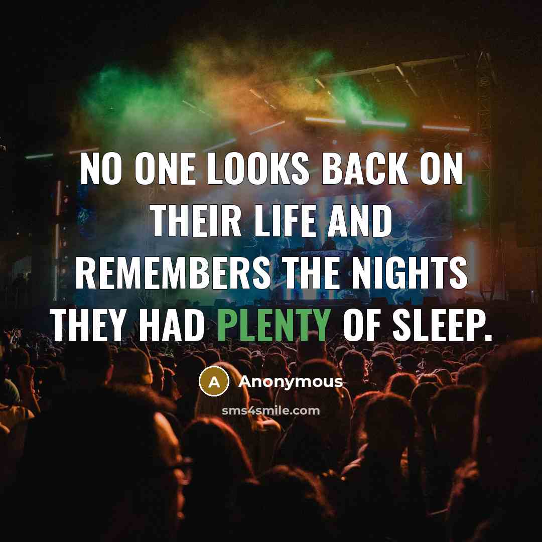 “No one looks back on their life and remembers the…” quote by Anonymous