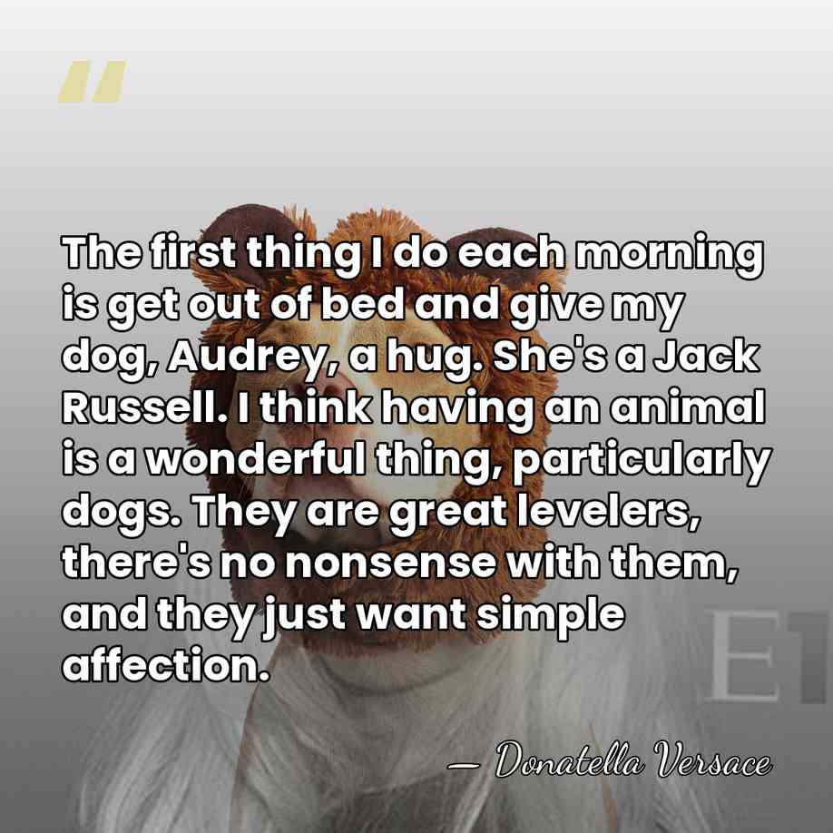 The first thing I do each morning is get out of bed&hellip; - Donatella Versace