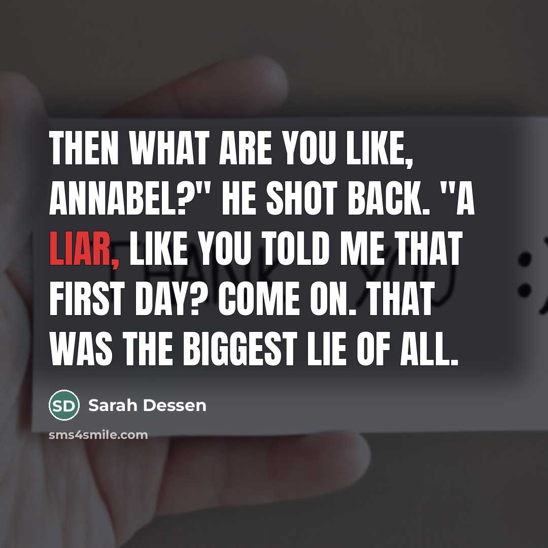 “Then what are you like, Annabel?" he shot back. "A…” quote by Sarah Dessen