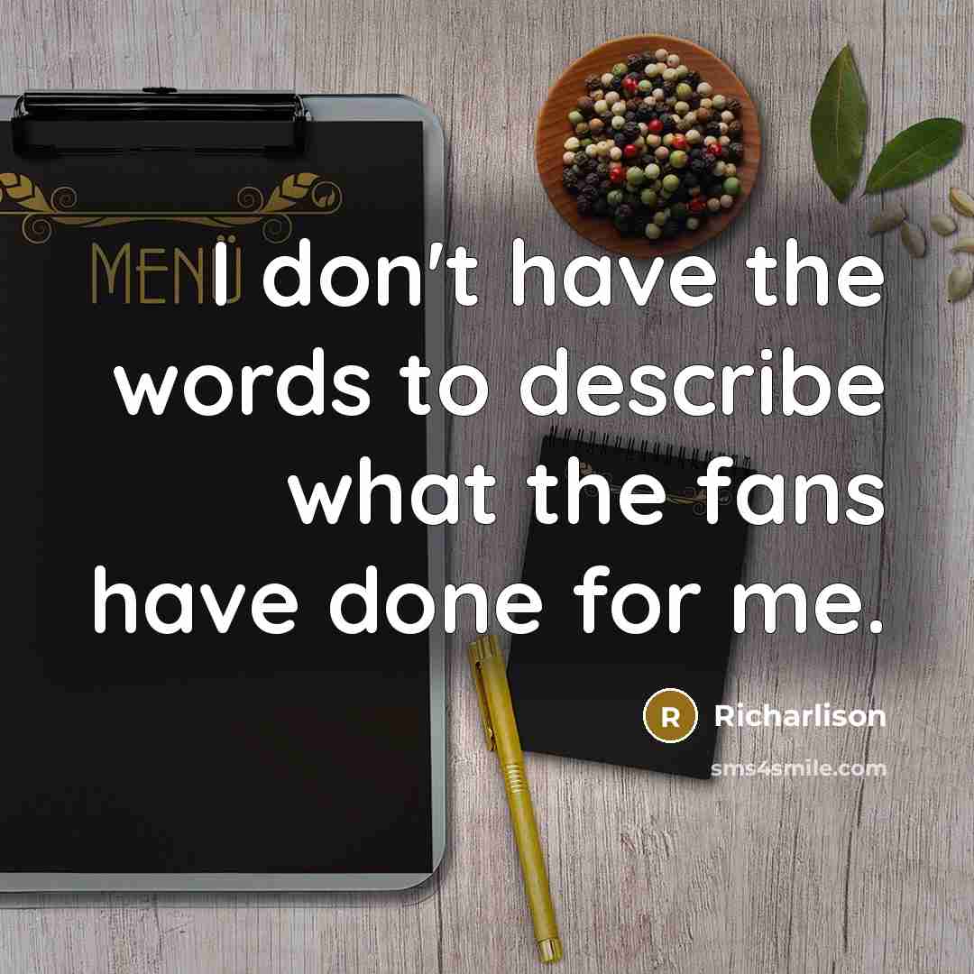 “I don't have the words to describe what the fans…” quote by Richarlison
