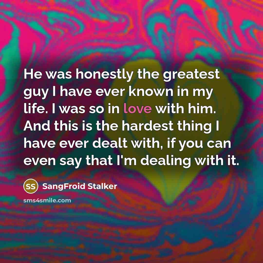 “He was honestly the greatest guy I have ever known…” quote by SangFroid Stalker