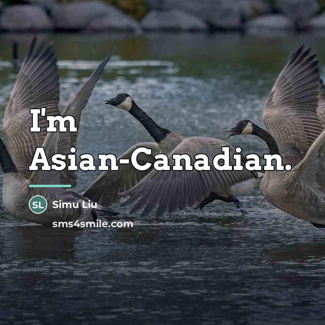 “I'm Asian-Canadian.…” quote by Simu Liu