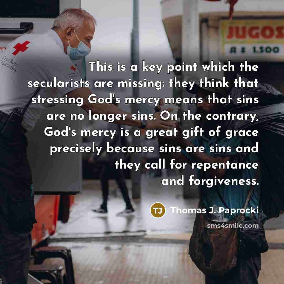 “This is a key point which the secularists are missing:…” quote by Thomas J. Paprocki